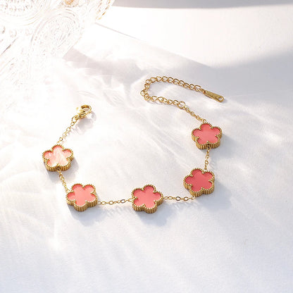 Elegant Five-Leaf Flower Bracelet™