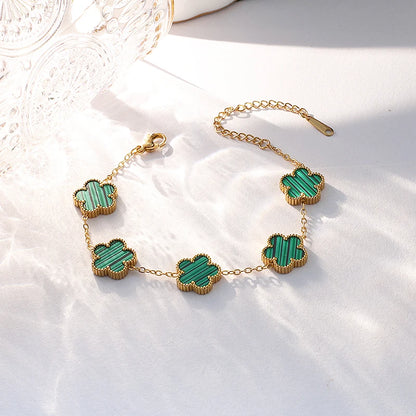 Elegant Five-Leaf Flower Bracelet™