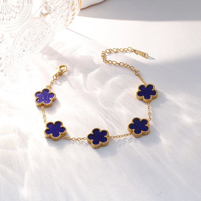 Elegant Five-Leaf Flower Bracelet™